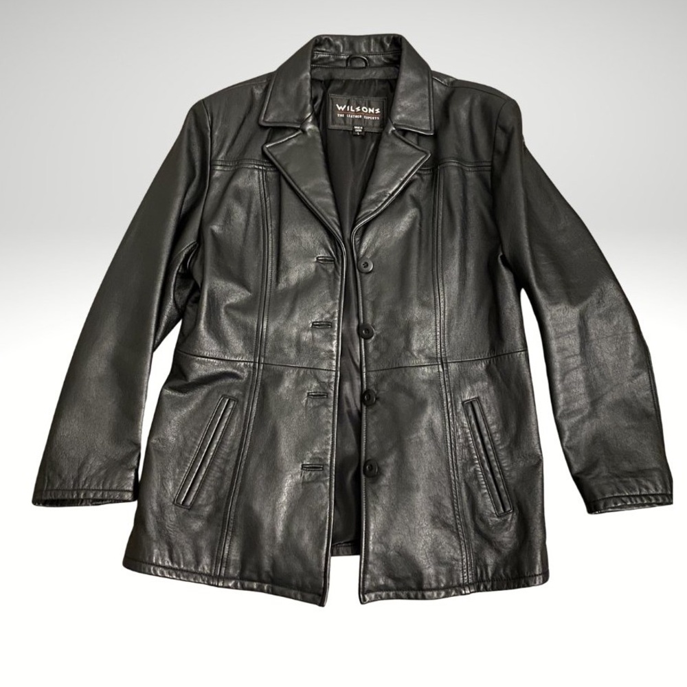 Wilsons Black Leather Jacket